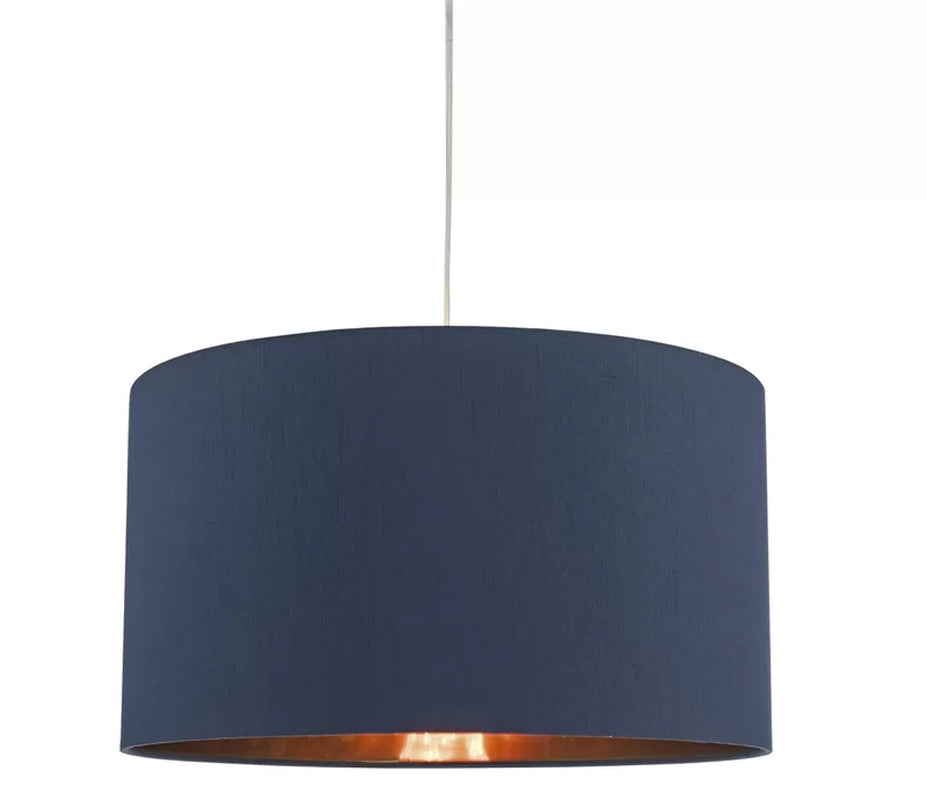 22.5Cm H Faux Silk Drum Pendant Shade ( Uno )