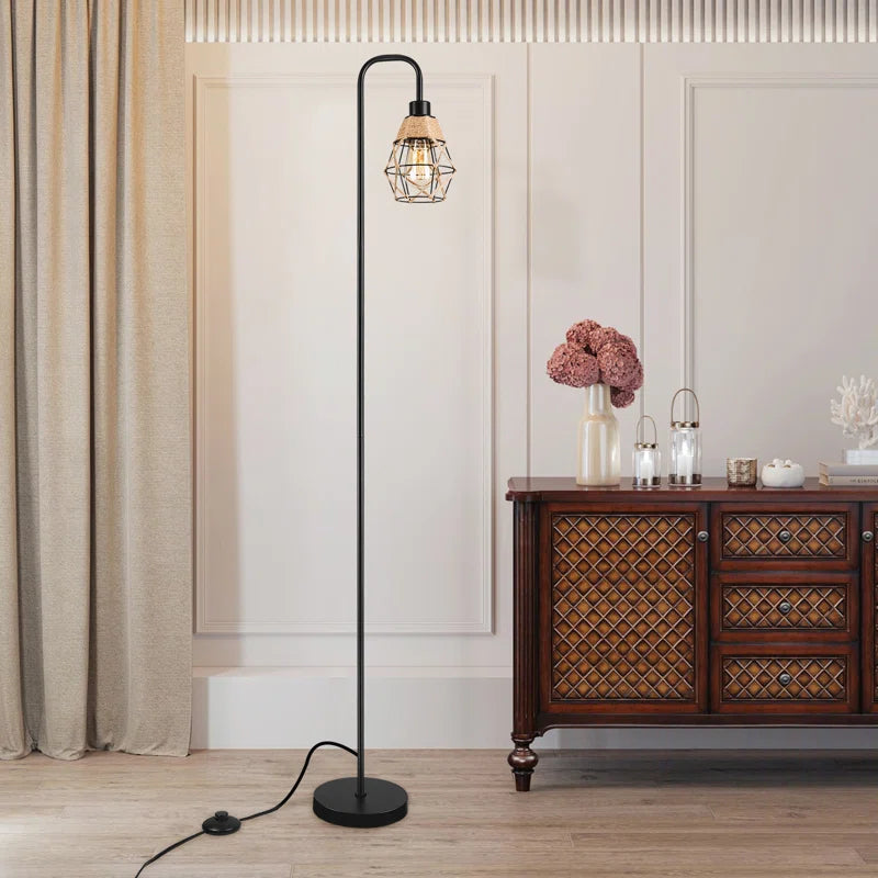 158.49Cm Black Traditional Floor Lamp