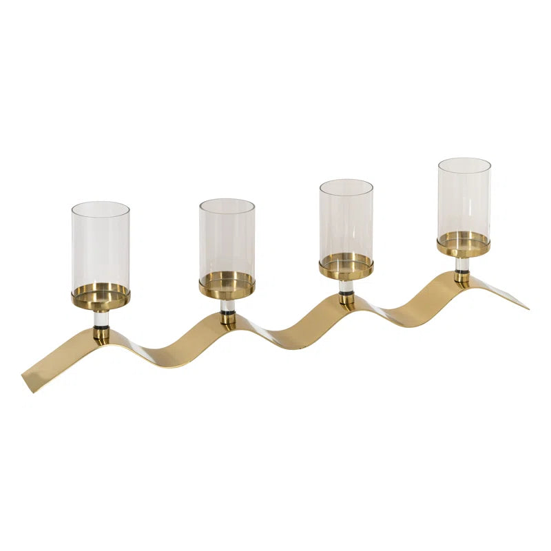 25Cm Stainless Steel Tabletop Candelabra