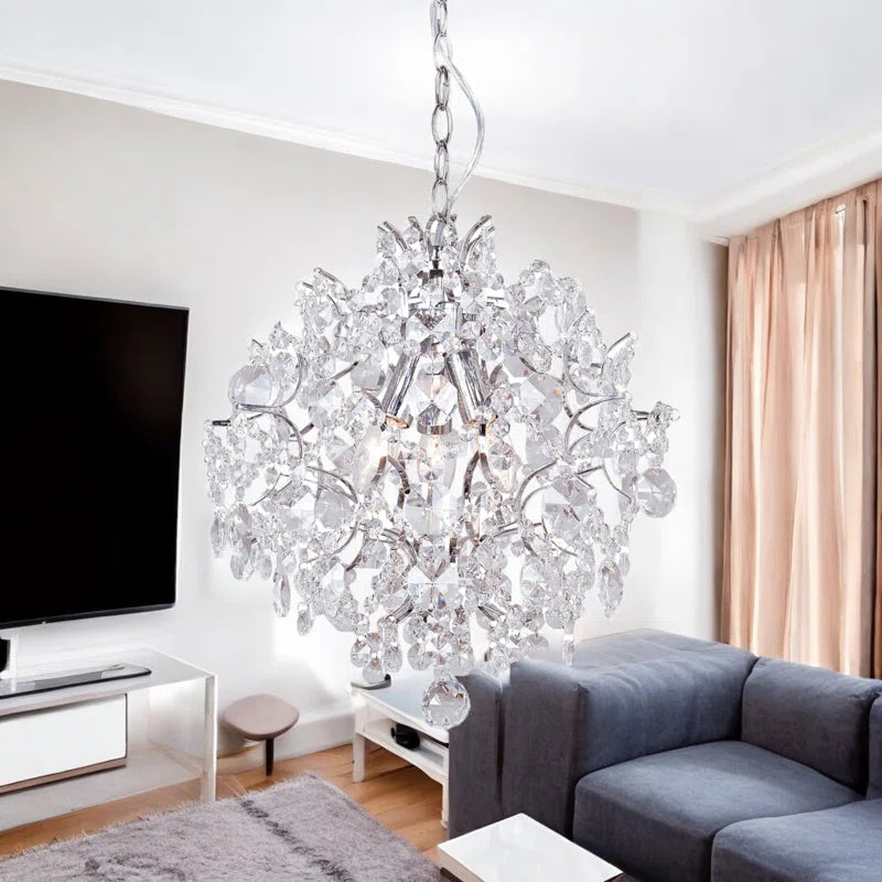 3-Light Crystal Chandelier