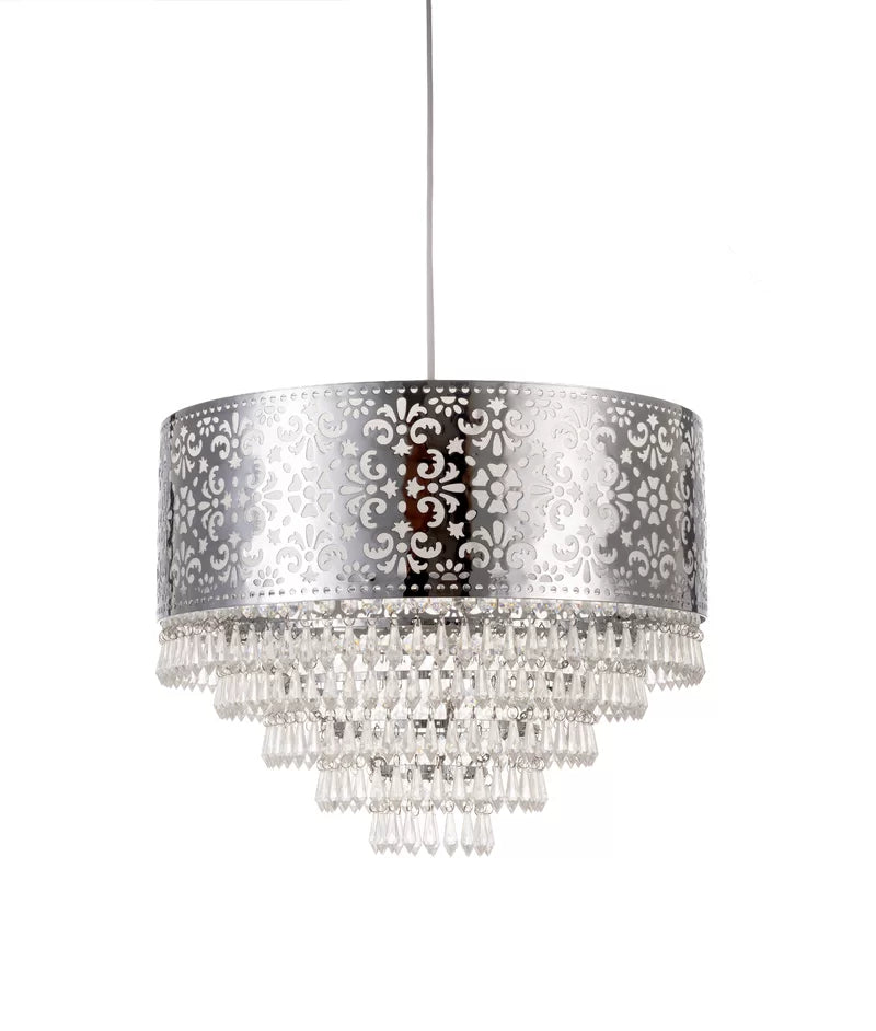 28Cm H X 36Cm W Metal Drum Pendant Shade ( Uno ) In