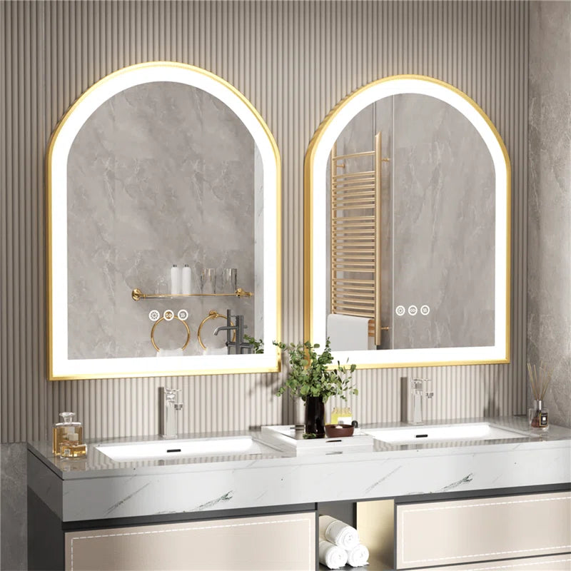 Wall Mirror Aluminium Arch LED Wall Mirror