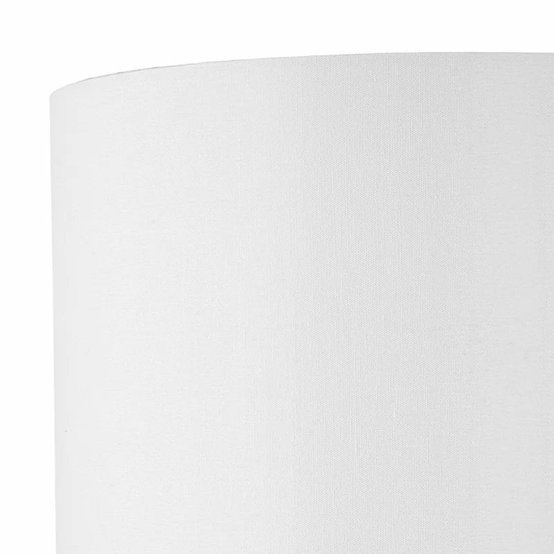 Zeppelin 20Cm H X 22Cm W Silk Drum Lamp Shade in Ivory