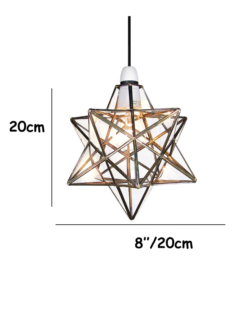 23;23Cm H X 25Cm W Glass Novelty Pendant Shade ( Screw on )