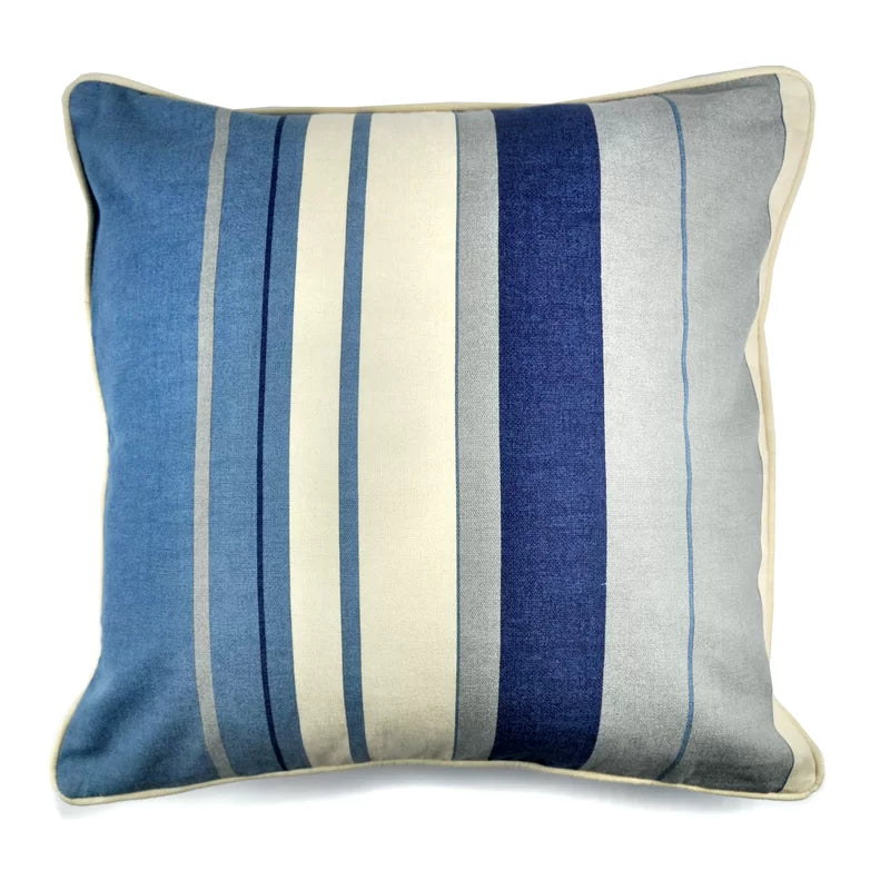 Whitworth Stripe Striped Square Throw Pillow Cover