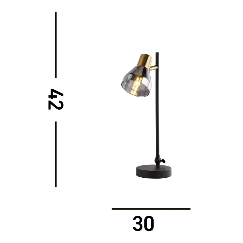 Yanchep 41Cm Black Desk Lamp