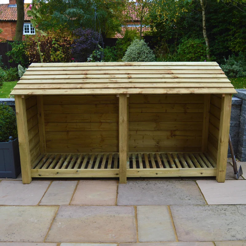 230Cm W X 80Cm D Solid Wood Log Store