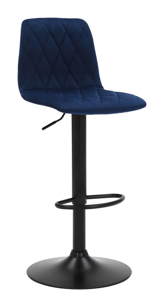 Verona Matt Black Bar Stool Black