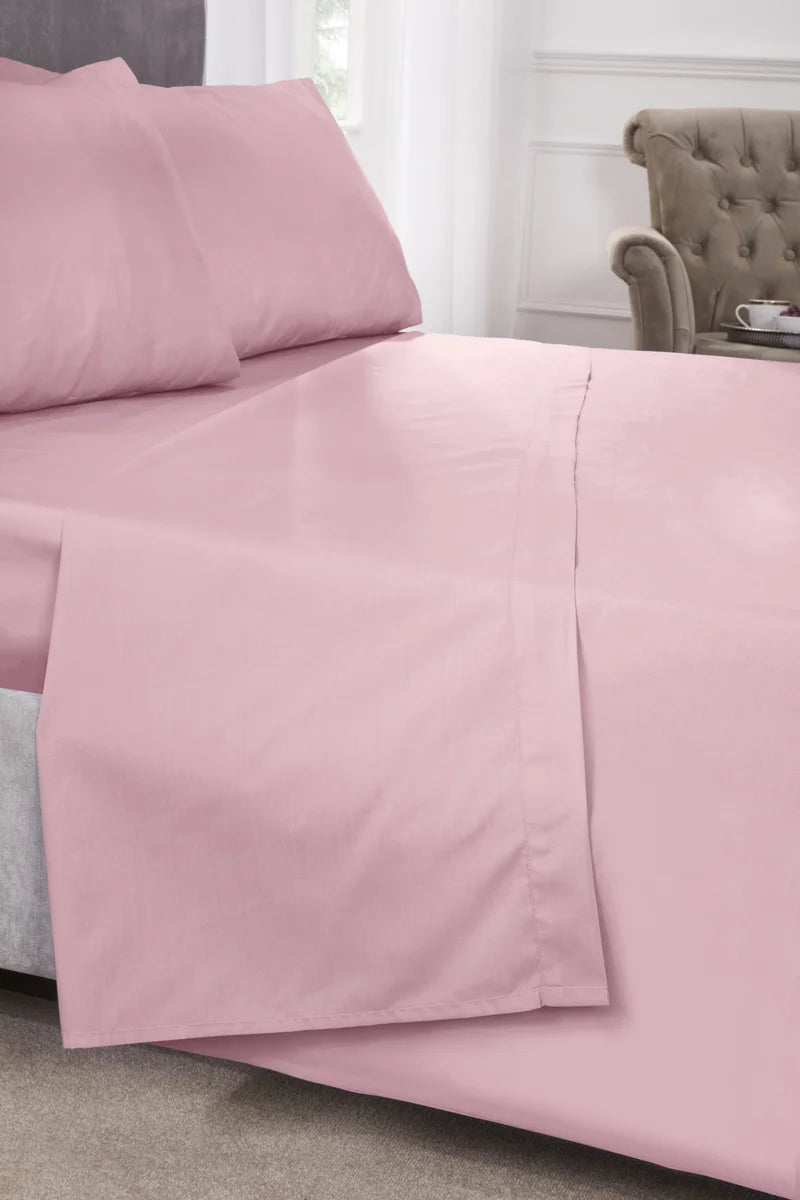 180 Thread Count Plain Percale Housewife Pillowcase