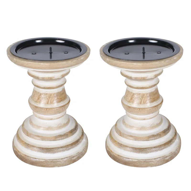 Wooden Candlestick