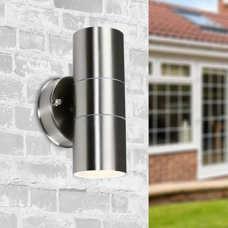 Zoel Brushed Chrome 4 - Bulb Outdoor Armed Sconce