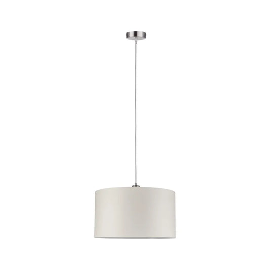 Veronica 1 - Light Beige/Brushed Iron Sphere Pendant