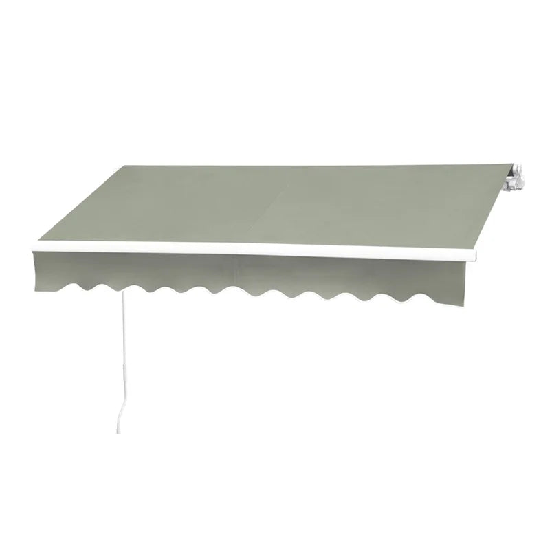 200Cm W X 150Cm D Fabric Cover Retractable Patio Awning