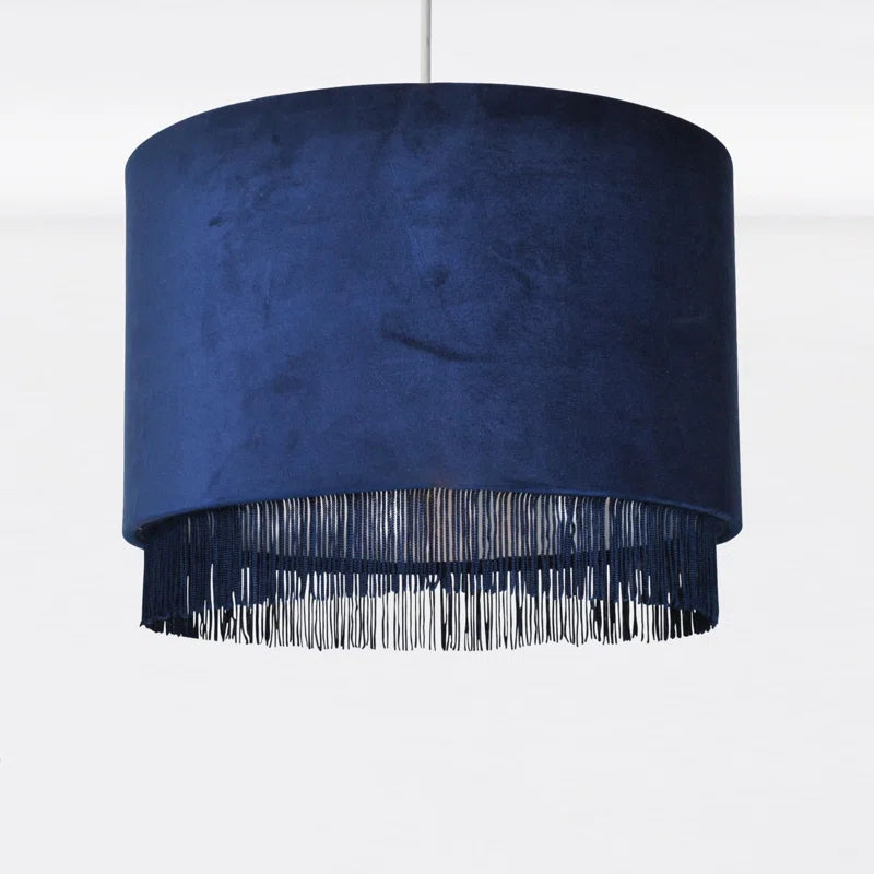 23Cm H X 30Cm W Fabric Drum Pendant Shade