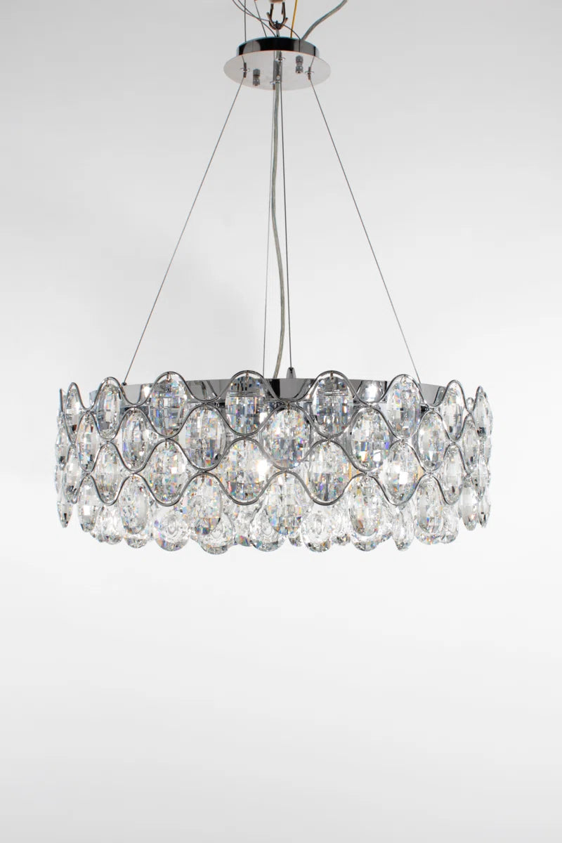 12-Light Crystal Chandelier