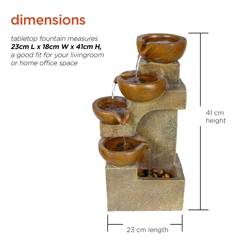 Weather Resistant Table Top Fountain