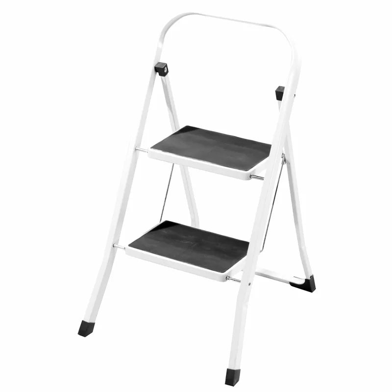 2-Step Steel Portable Folding Heavy Duty Ladder