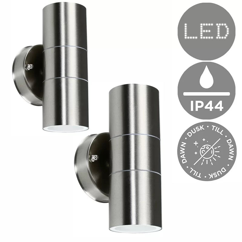 Zoel Brushed Chrome 4 - Bulb Outdoor Armed Sconce