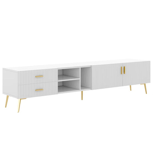 White Tv Stand for 75-Inch Televisions