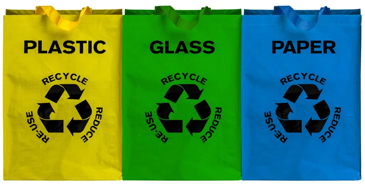 3 Piece Recycling Bag Set