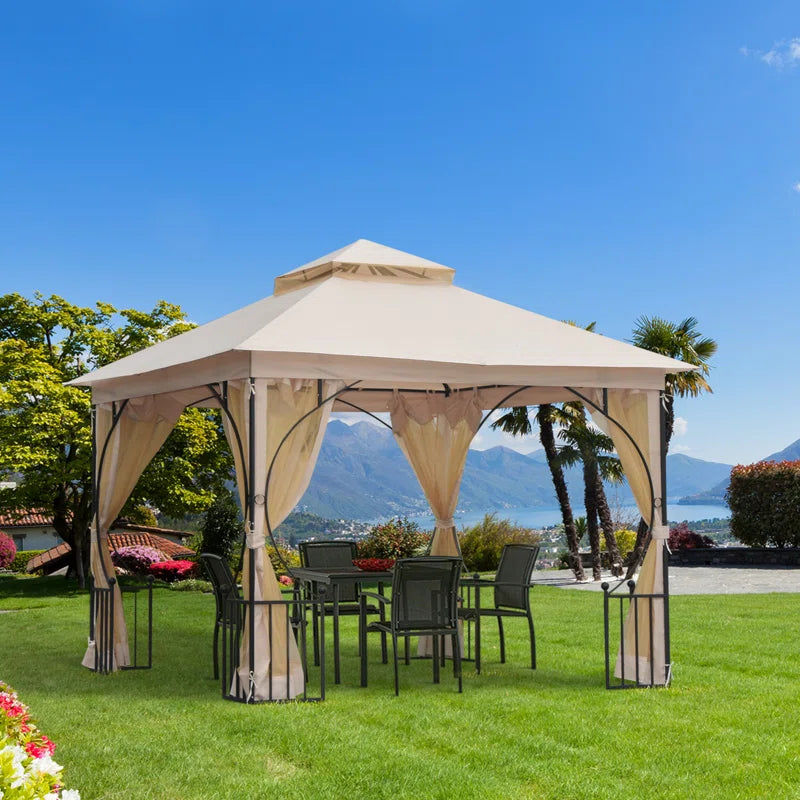 3M X 3M Metal Patio Gazebo