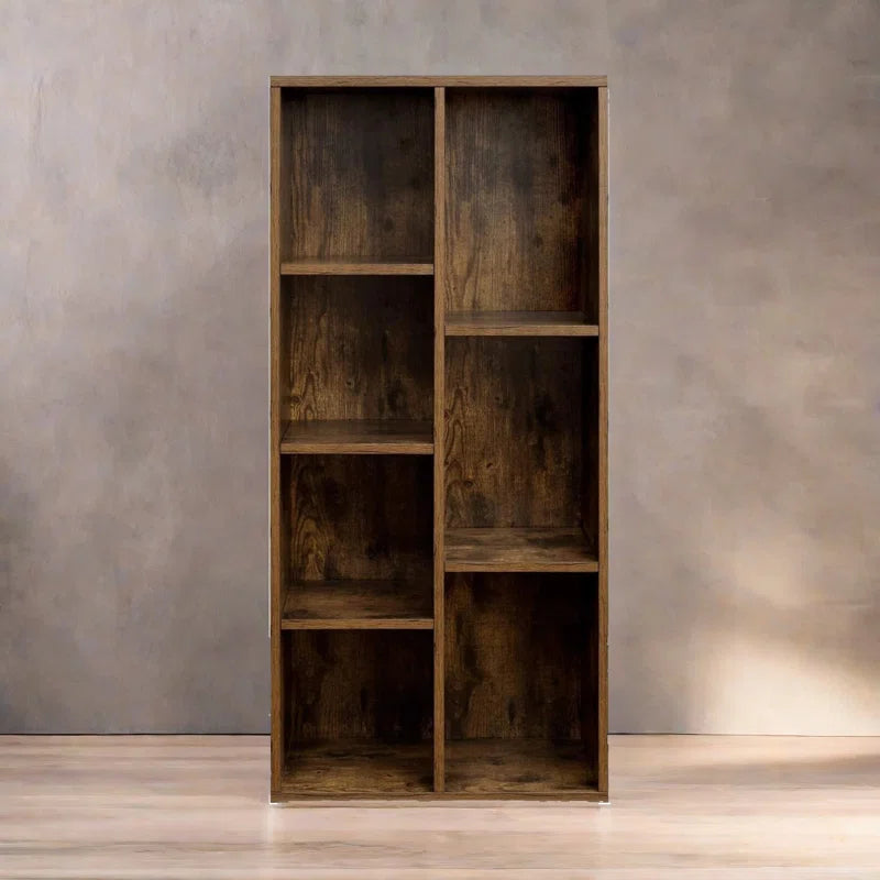 106 H X 50 W Bookcase Rustic Brown Living Room Hallway Furniture