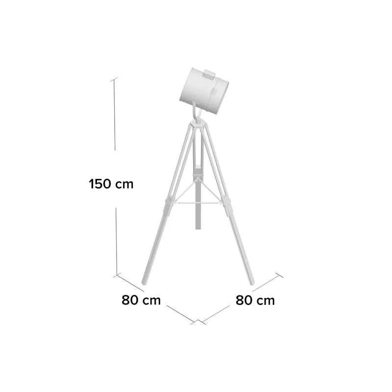 150Cm Black Tripod Floor Lamp