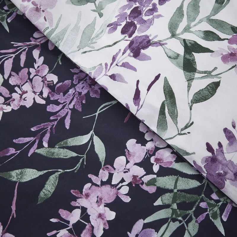 Wister Floral Reversible Duvet Cover Set with Pillowcases