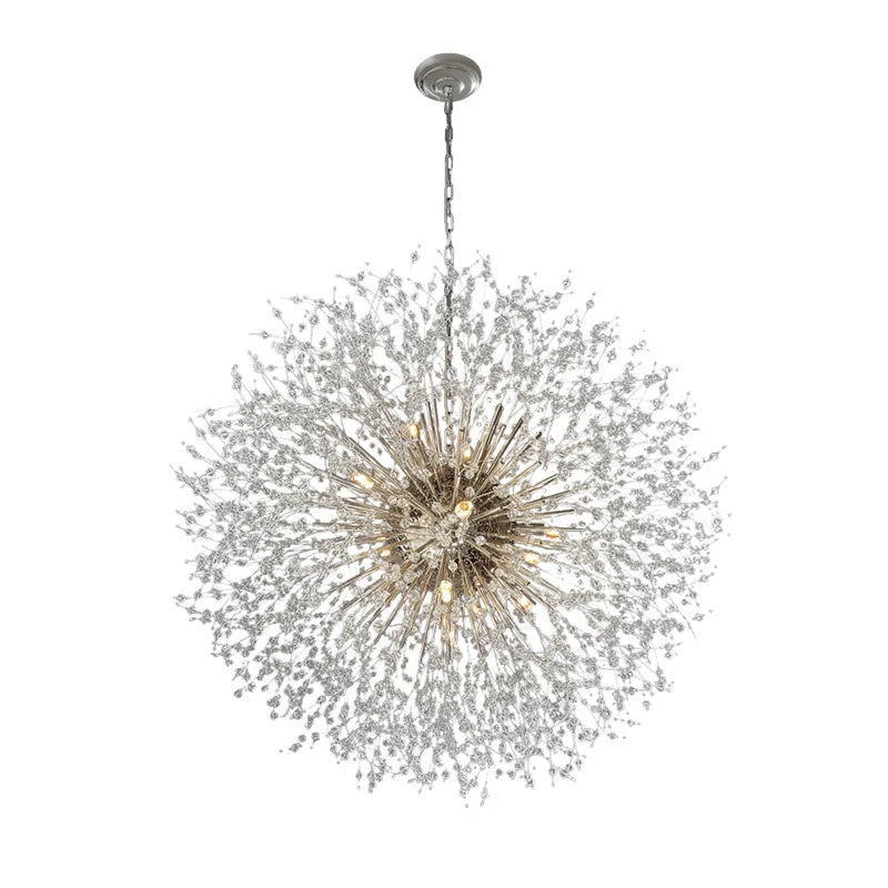 20 - Light Chandelier with Crystal Accents