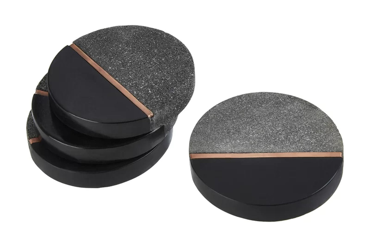 Wivenhoe Marble 4 Piece Coaster Set