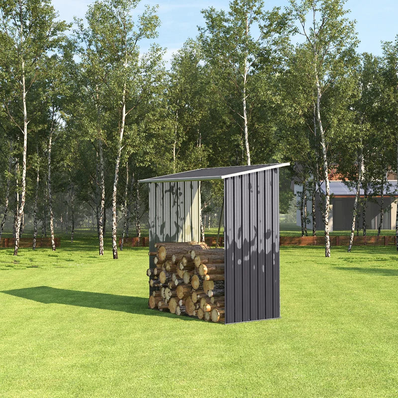 164Cm W X 83Cm D Metal Log Store