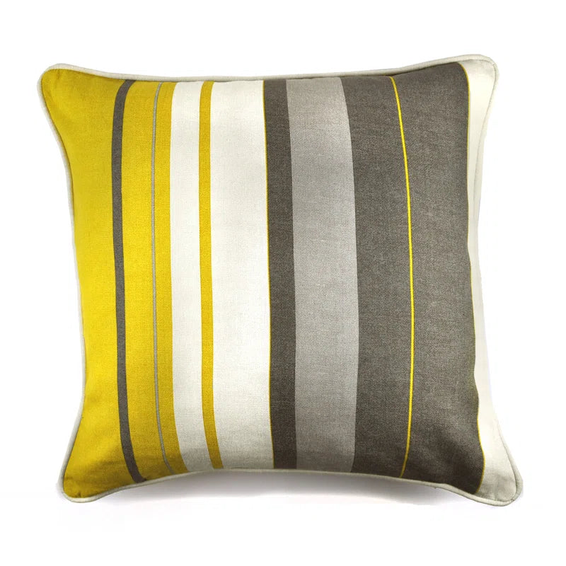 Whitworth Stripe Striped Square Throw Pillow Cover