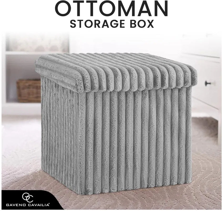 38Cm Wide Rectangle Standard Ottoman with Storage