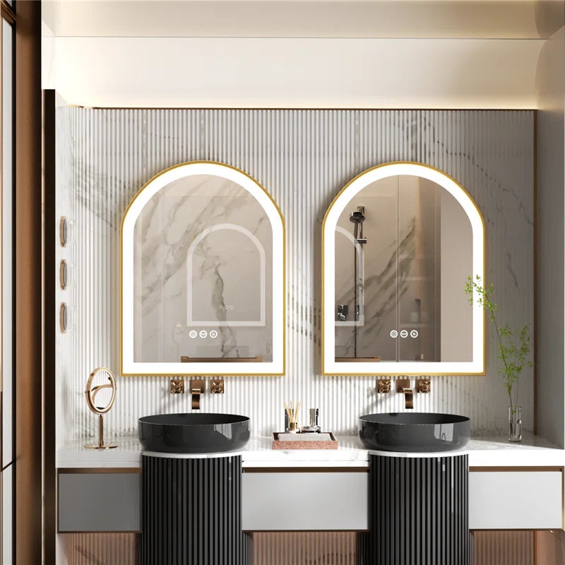 Wall Mirror Aluminium Arch LED Wall Mirror