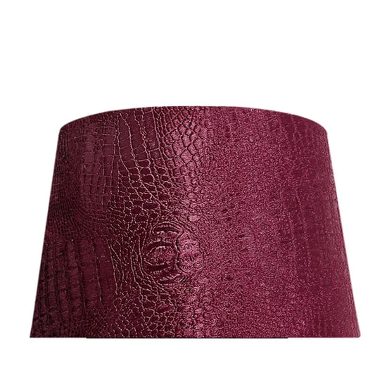 23.5Cm H Velvet Empire Lamp Shade in Red