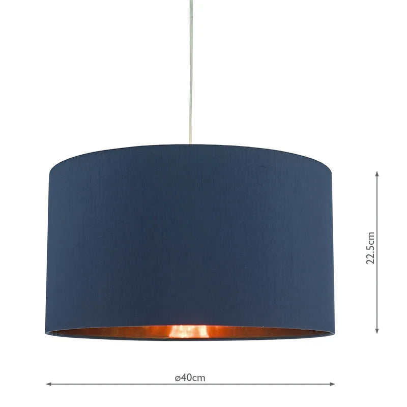 22.5Cm H Faux Silk Drum Pendant Shade ( Uno )