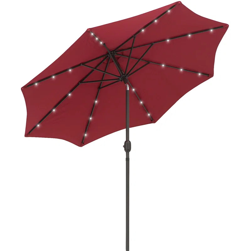 270Cm Lighted Tilt Market Parasol