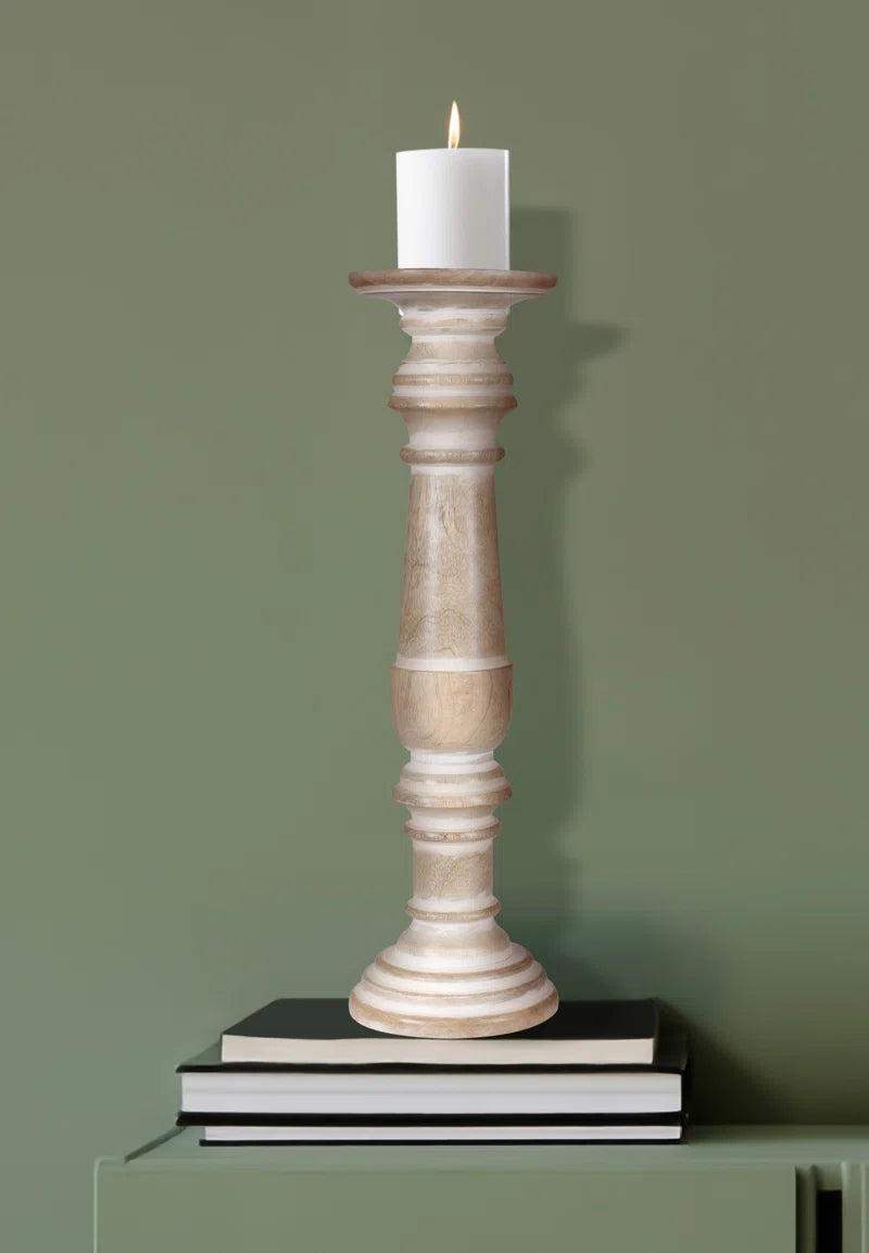 Wooden Candlestick