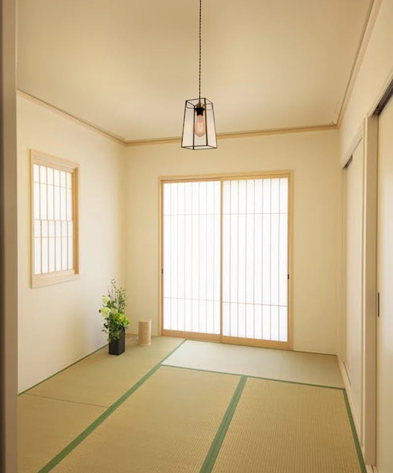 24Cm H X 16Cm W Glass Square Pendant Shade ( Uno ) in Gold