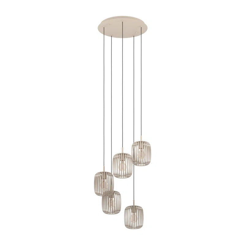 Yokota 5 - Light Satin Nickel Pendant