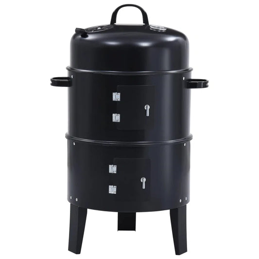 3-In-1 Charcoal Smoker BBQ Grill 40X80 Cm