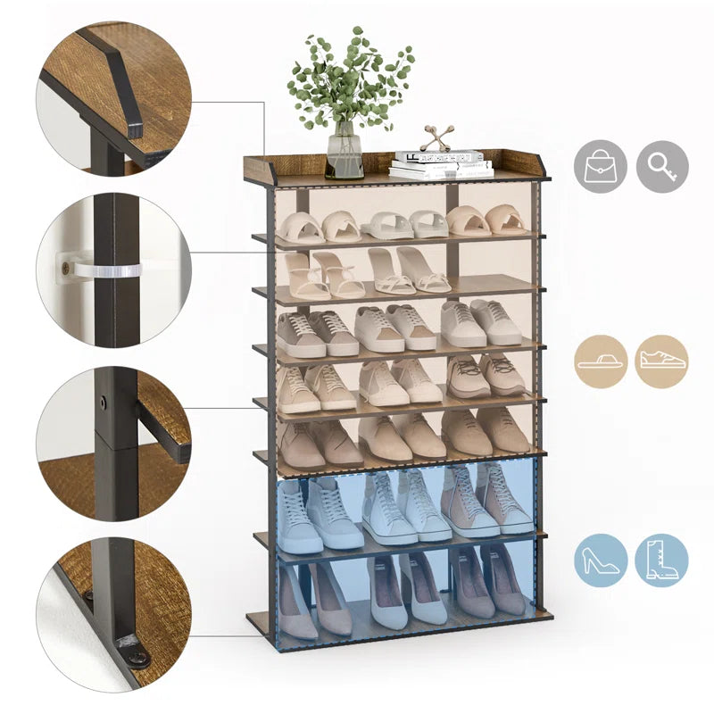 21 Pair Shoe Rack