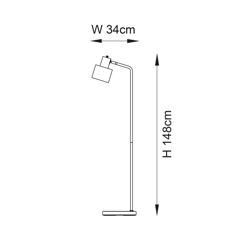 148Cm Arched Floor Lamp