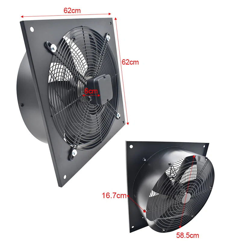 Wall-Mounted Exhaust Axial Bathroom Fan