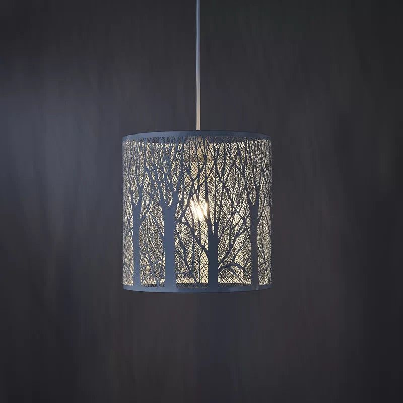 26Cm H Metal Drum Pendant Shade ( Screw on )