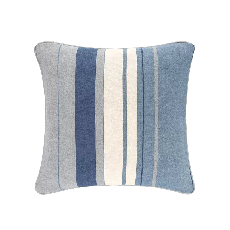 Whitworth Stripe Striped Square Throw Pillow Cover