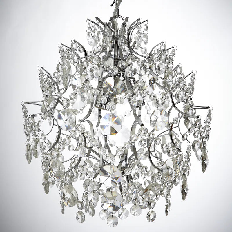 3-Light Crystal Chandelier