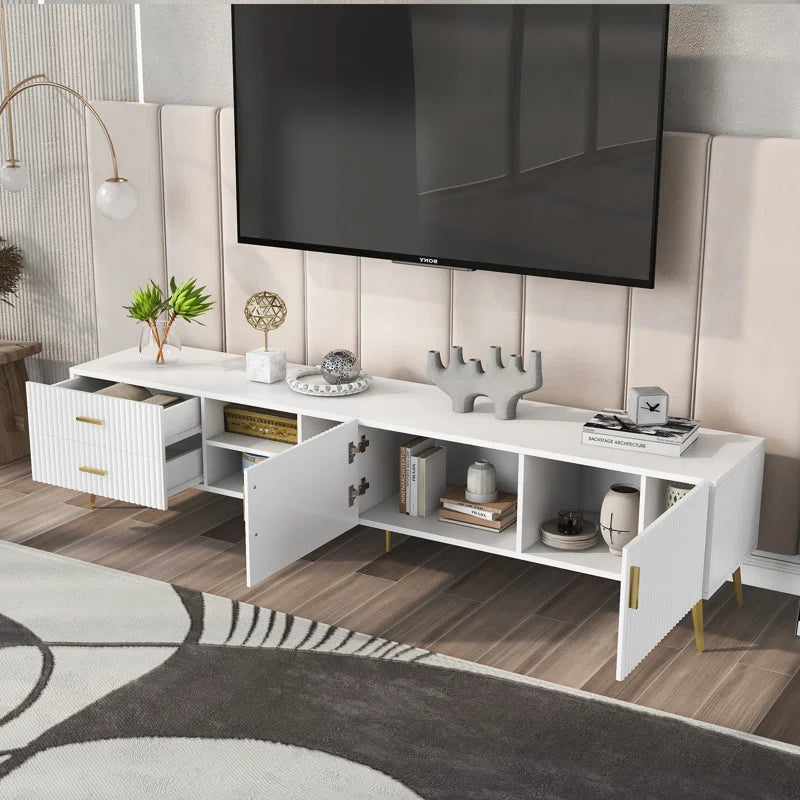 White Tv Stand for 75-Inch Televisions