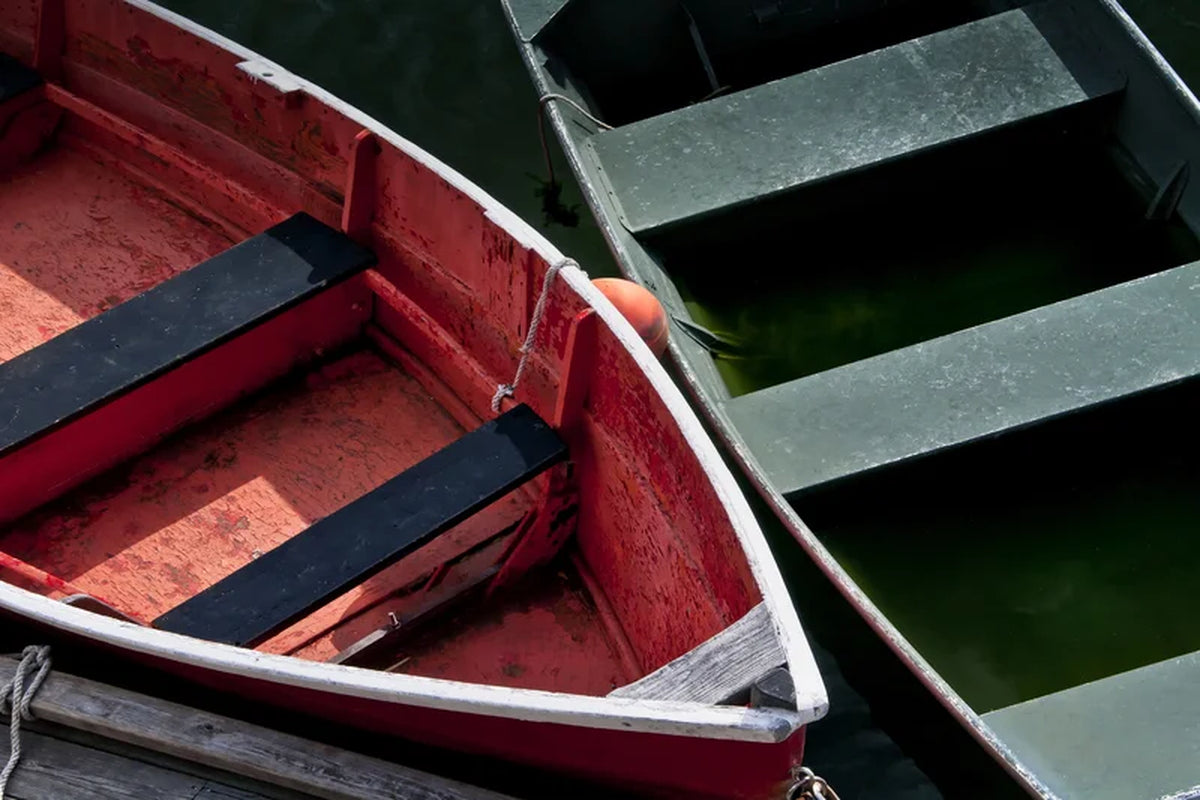 Wooden Rowboats VIII by Rachel Perry - Wrapped Canvas Print