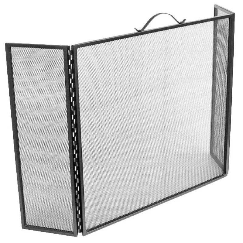 3 Panel Steel Fireplace Screen